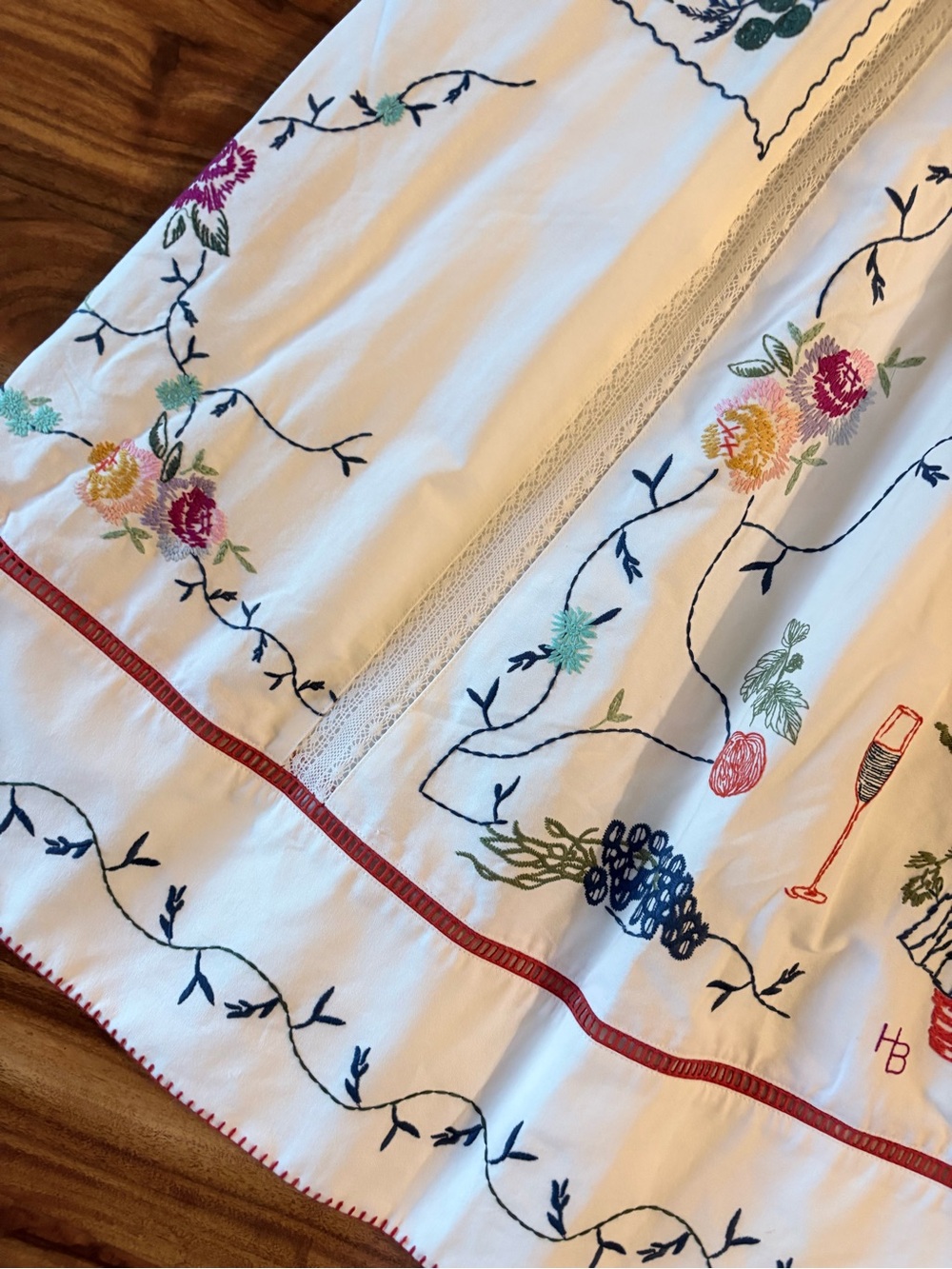 NWT Hunter Bell Women’s Stefy Steffy Embroidered Sun Dress Size 6 Tie Shoulder - Picture 8 of 16